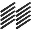 10 clip ferma-rotolo per carta da regalo, 1 x 8,5 pollici, in silicone nero