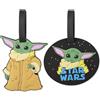 ‎Peers Hardy Disney Peers Hardy Star Wars Baby Yoda 2 Piece Luggage Tags