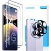 GEEMEE 2+2 Pezzi Pellicola Vetro Temperato per Xiaomi Redmi Note 14 PRO 5G