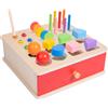 Scatola Educativo in Legno con Cassetto Estraibile per Bambini Piccoli