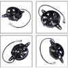 Ventilatore Elettrico 4 Pollici 12V per Moto per atv Radiatore Olio 7 Pale