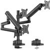 Wiltec Supporto triplo per monitor, Bracci per schremi da 17-27" max 10 kg VESA