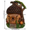per casa per giardino per lampada per solare Resina 14 11,5 16,5 cm per Patio