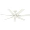 Hunter Dc Ventilatore con Telecomando Sahira Bianco Risparmio Energetico Eco Motore