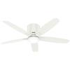 Hunter Piatto Ventilatore con Telecomando Valencia Bianco 132cm Illuminazione LED