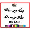adesivi bici - 2 adesivi Giuseppe Olmo - stickers Firma Olmo 12 x 2,8 cm