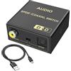 No 1X(Convertitore Audio Digitale da Fibra Ottica A Coassiale per Connessione 2534