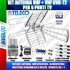 TELECO KIT ANTENNA TV DIGITALE TERRESTRE PER 6 PRESE TV PER VILLETTA O CASA SINGOLA