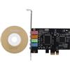 No 1X(Scheda Audio Interna 5.1 per 10 con Staffa a Basso Profilo, Pci-E Stere8489