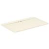 Ideal Standard - Ultra Flat S i.life, Piatto doccia rettangolare 160x100 in resina, Piletta di scarico lato lungo, Finitura opaca effetto pietra, Sabbia