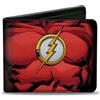 Justice League Bi-Fold Wallet Flash Chest Logo