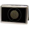 Buckle-Down Metal Wallet-Flash Logo Reverse Brushed 4.0" x 2.9" Multicolor