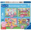 Ravensburger 12004016 Peppa Pig Toys for 3 Year Olds-4 in a Box Jigsaw Puzzles-1