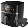 Cecotec Friggitrice ad aria 2200W (8Lt) CECOFRY&GRILL Duoheat 8000 Black 100501