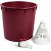 Selepoint KIT MASTELLO PER VINO 500 LT CON FILTRO E RUBINETO COLORE VINACCIA MOSTO