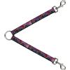 Buckle-Down Designs Dog Leash Splitter Portland Vivid Skyline Cosmic Roses