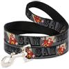 Looney Tunes Dog Leash YOSEMITE SAM w/Poses Gray