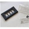 FEB BTICINO MAGIC PLACCA 4 posti - fori compatibile FEB Click grigio grigia