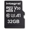 Integral INMSDH32G-100V30 32GB MICRO SD CARD MICROSDHC UHS-1 U3 CL10 V30 A1 UP T