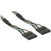 InLine® Staffa PCI, 2 porta USB 2.0 esterne, 2x IDC 5 pin femmina interna, 0,3m
