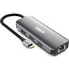 Urban Factory HUBEE 7 IN 1 : HUB USB-C WITH 3 - USB-A/2 HDMI 4K/1 RJ45 ET 1 USB-