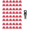 No 100PZ Rosso RJ45 Port Ethernet LAN Hub Dust Cover Plug Blockout Protector3879