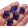 Ametista viola incandescente grezza 5 pezzi 17-21 mm dimensione pietra prezio...