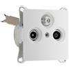 British General BG Oxford Spina Intermida TV-FM-SAT senza cornice Finito, Bianco