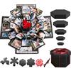 DXIA Explosion Box Scrapbook Creative DIY Photo Album Scatola Nera con Esp