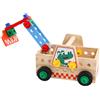 Camion Gru in Legno Sicuro Camion con Gru Educativo per Scuola Dell'infanzia