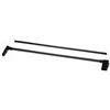 hauck Estensione 7 cm, Compatibile con Cancelletto di Sicurezza hauck Squeeze Handle, Trigger Lock e Deluxe Wood and Metal, Fissaggio a Pressione, Senza Fori, Un'Estensione per Lato, Silver Black