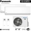 Panasonic Climatizzatore dual split ETHEREA R32 Panasonic 12000+12000 btu A+++ con WIFI Na