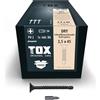 TOX Viti per cartongesso DRY BS 3,5 x 45 mm con punta per trapano, con caricatore, per cartongesso su sottostrutture metalliche, 1000 pezzi in scatola, 142553253545