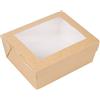 Garcia de Pou 25 pezzi - Scatole con finestra 'Thepack' 1350 ml 220 G/M2 + Opp 15,3 x 12,1 x 6,4 cm naturale cartone ondulato nano-micro