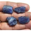 A+ Tanzanite blu naturale grezza 18-22 mm misura lotto 4 pezzi pietre prezios...