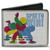 Twister Bi-Fold Wallet Twister SPIN TO WIN! Group Pose White/Blues/Multi Color