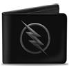 Injustice League Bi-Fold Wallet Reverse Flash Logo Black/Silver Etching