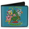 SpongeBob SquarePants Bi-Fold Wallet SpongeBob SquarePants THE CHRISTMAS TREE Group Pose Blue