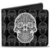 Buckle-Down Designs Bi-Fold Wallet Skull Candy