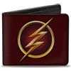 Flash: Television Series Bi-Fold Wallet The Flash Logo5 Burgundy/Golds