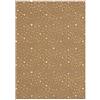 Ursus 62264605F - Cartone di Design Natalizio, 25 Fogli in cartoncino Kraft, 250 g/mq, DIN A4, con Stelle argentate, Multicolore