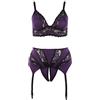 COTTELLI Set Cottelli Plus 3X-Large Sospensione Viola