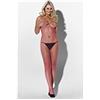 Kiss Me Cute Kitty corpo Maille Résille en Rose vita L/XL