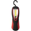 POLY POOL - PP3162 Torcia LED Da Lavoro con Luce Ultra Led COB 3W 200lm e Gancio Girevole - Lampada Portatile Ideale per Lavoro Officina con Clip Magnetica per Fissaggio - Lampada Emergenza a Batteria