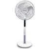 Honeywell QuietSet avanzato Ventilatore a stelo oscillante, 5 impostazioni di velocità, Timer, Oscillazione a 70°, Altezza regolabile, Telecomando, Facile da usare HSF600W