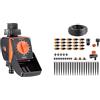 Claber 87277 AQUAUNO LOGICA 8422, Nero/Arancione, 120x180x80 cm & 90764 Kit-Drip 20 Vasi Kit Rainjet Goccia