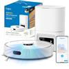 Tapo RV30 Max Plus White Robot Aspirapolvere Lavapavimenti con Mappatura 5300Pa,