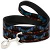 Buckle-Down Designs Dog Leash Cosmic Space WIDE 1.5"