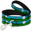 Buckle-Down Designs Dog Leash Golf Course/Balls/Holes Blues/Greens