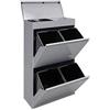 ARREGUI Top CR622-B Pattumiera Differenziata 4 Scomparti | 4x17 L (68 L)
